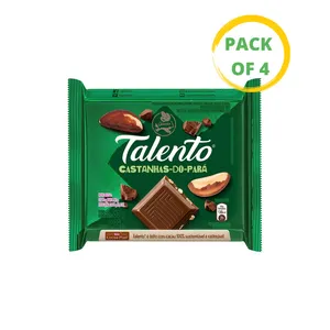Chocolate Talento Ao Leite Com Castanha-Do-Pará Garoto 4 x 85g