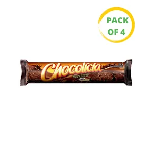 Biscoito Chocolicia Recheio Chocolate Mondelez 4 x 132g