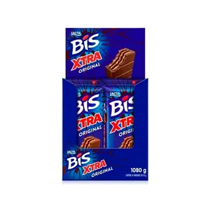 Chocolate ao Leite Bis Xtra Lacta Pack com 24 Unidades de 45g Cada