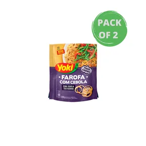 Farofa Yoki Farinha Mandioca Temperada Cebola 2 x 200g