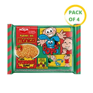 Nissin Instantaneo Tomate Turma Da Mônica 4 x 85g