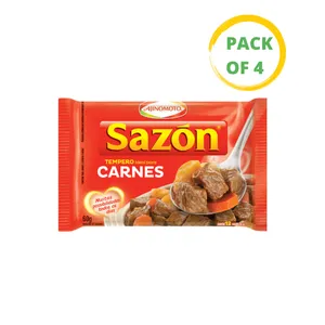 Tempero SAZÓN® Carnes 4 x 60 Gr.