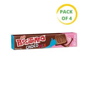 Biscoito Passatempo Recheado Chocolate 4 x 130g