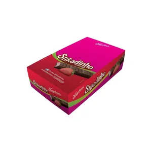 Chocolate Stikadinho Morango Caixa 32 unidades -433g