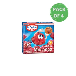 Gelatina Dr. Oetker Morango 4 x 20g