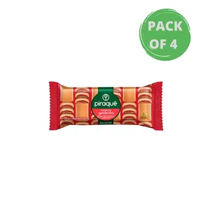 Biscoito Piraquê Roladinho De Goiaba 4 x 75g